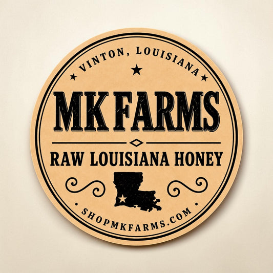 MK Farms Round Die-Cut Vinyl Sticker