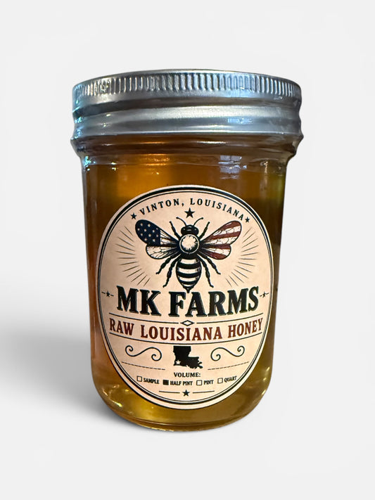 Raw Louisiana Honey - Half-Pint
