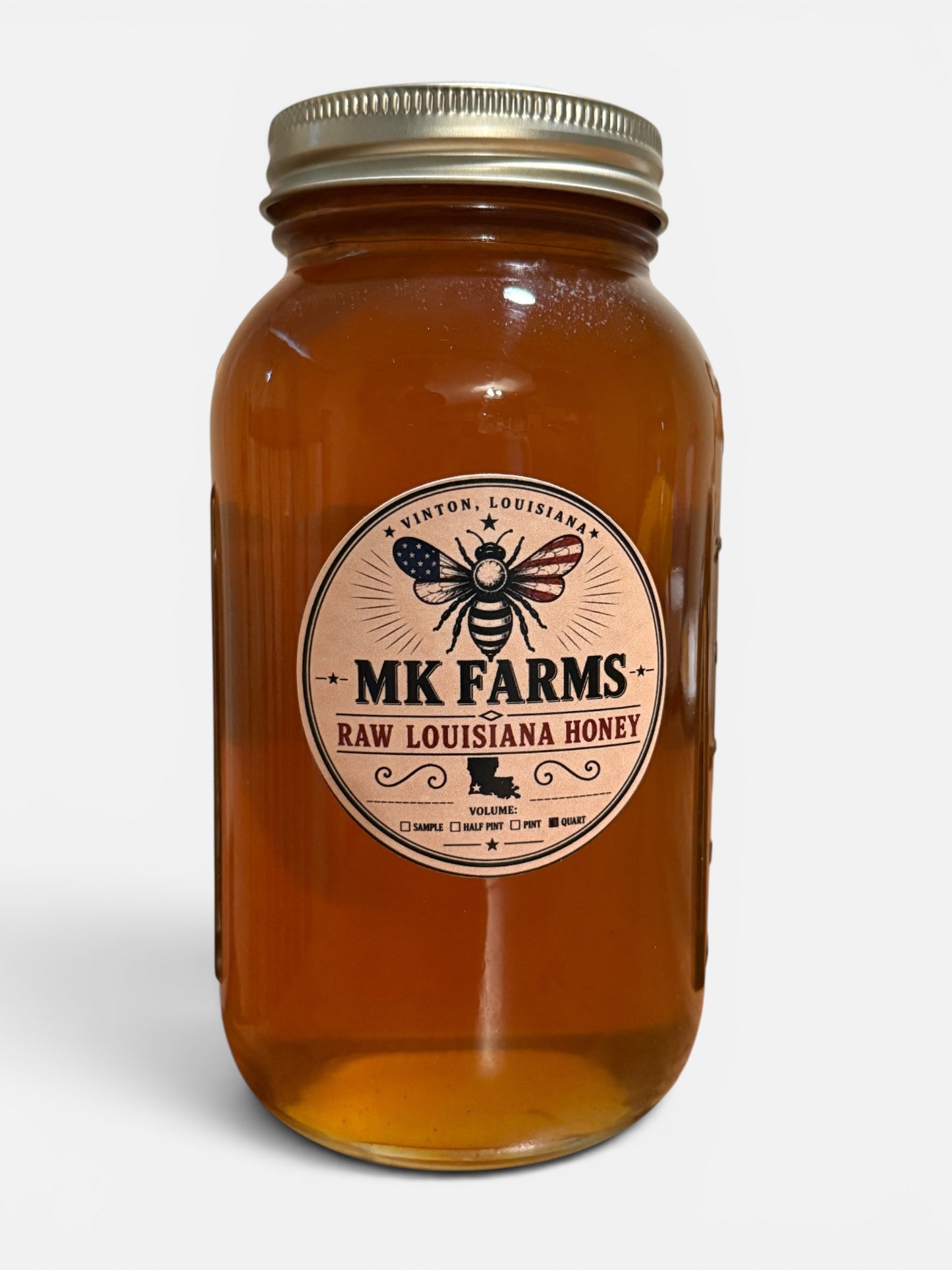Raw Louisiana Honey - Quart