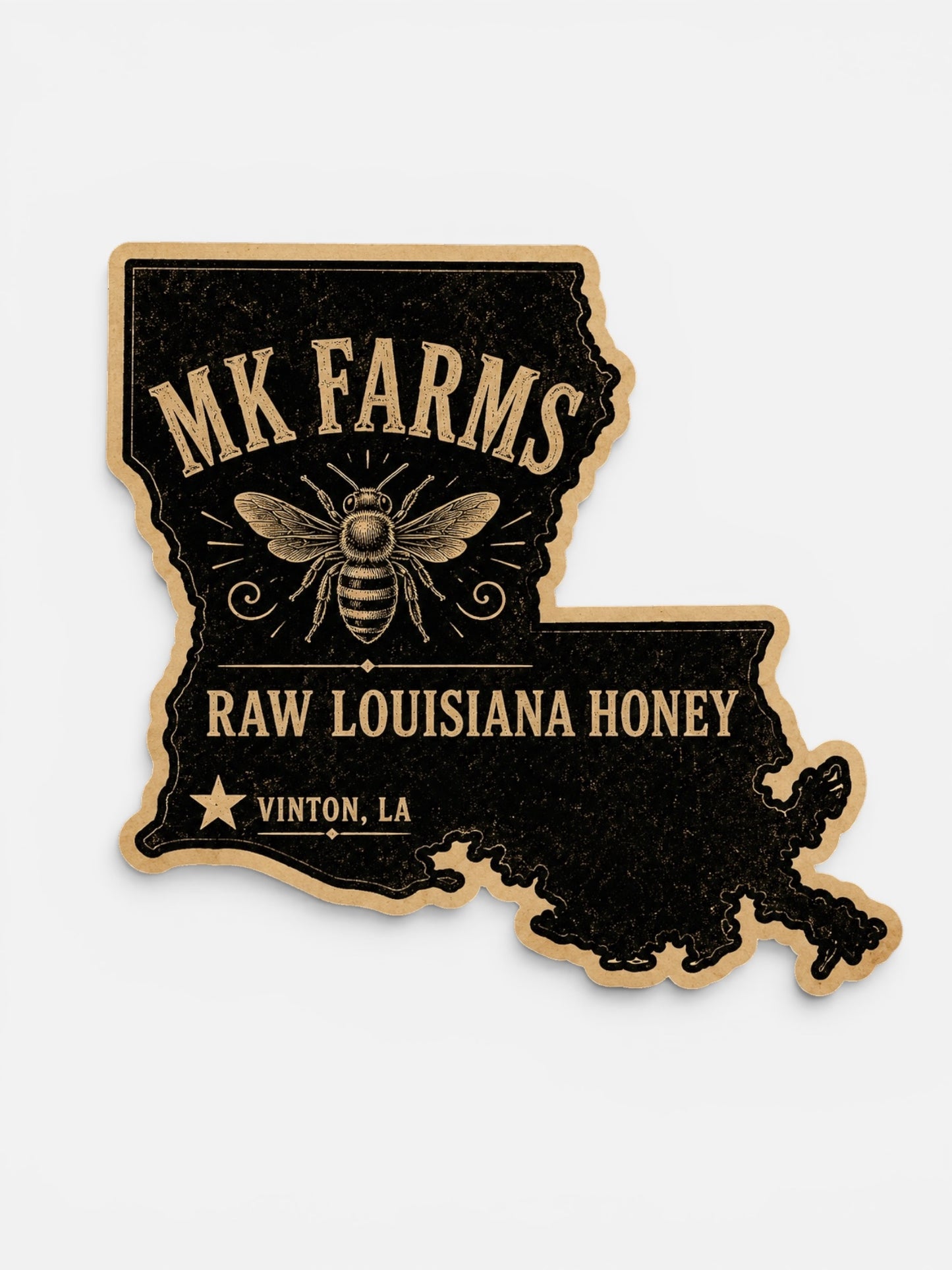 MK Farms Louisiana Die-Cut Vinyl Sticker