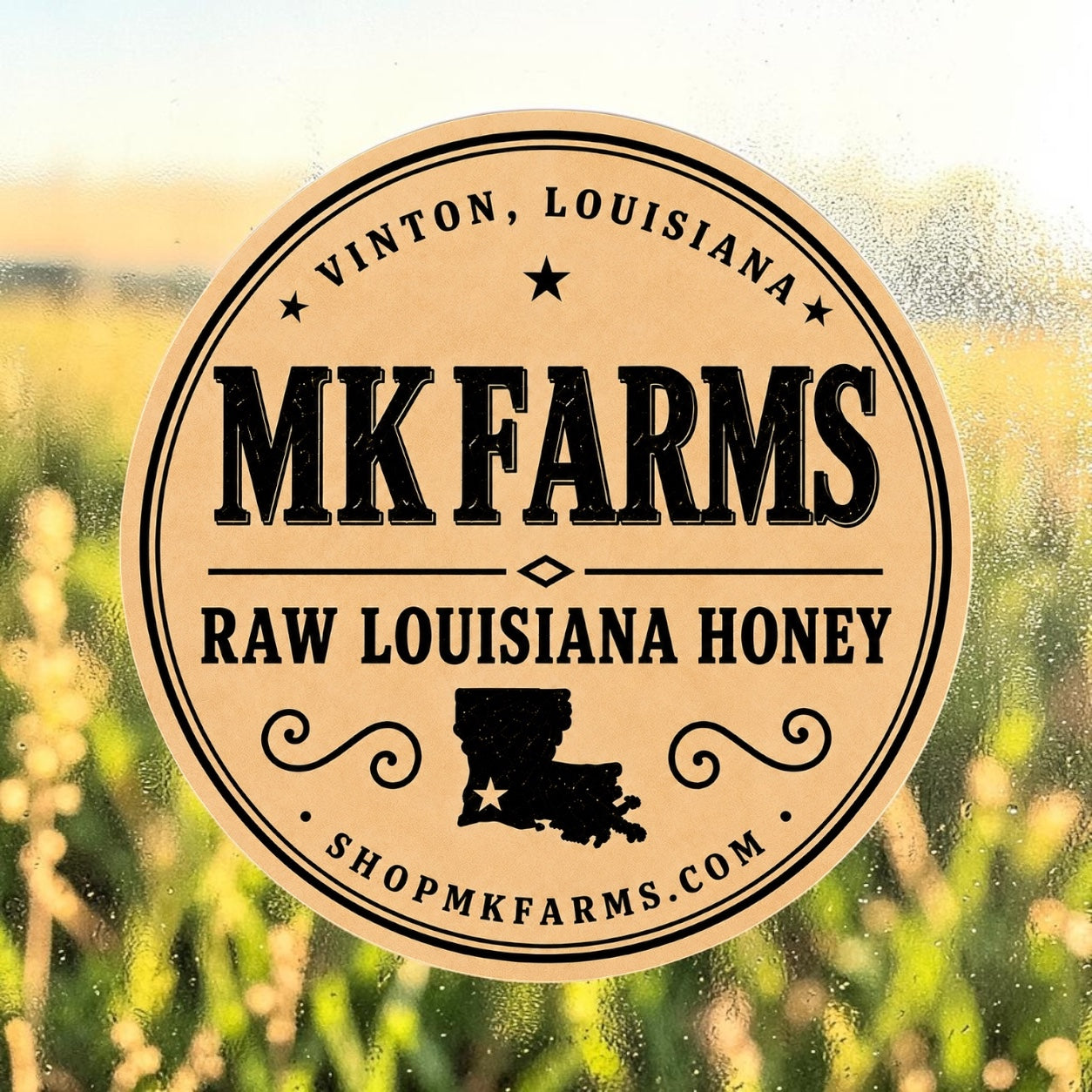 MK Farms Round Die-Cut Vinyl Sticker