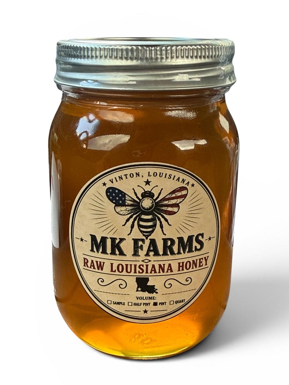 Raw Louisiana Honey - Pint